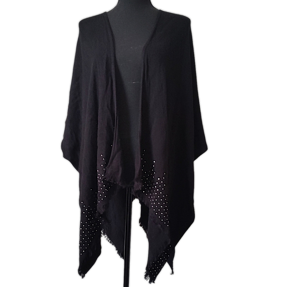 Zoe Madison Viscose Black and Rhinestone Shawl🖤 ( 5 for $20 bundle item)